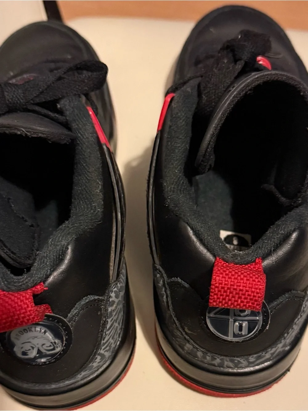 Jordan Men’s Black and Red Low-Top Sneakers
